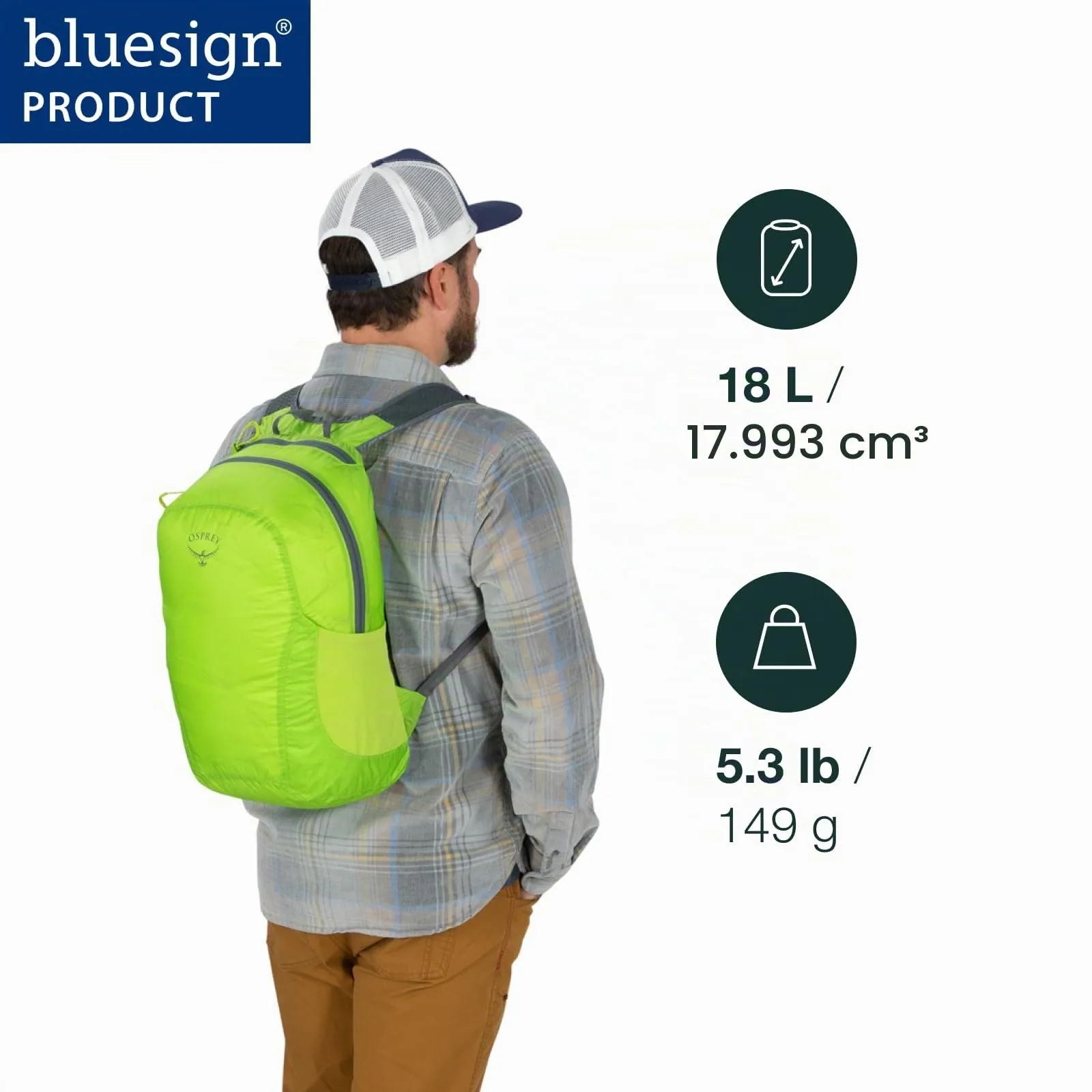 Osprey Ultralight Stuff Zaino, 18L, Black - immagine 2