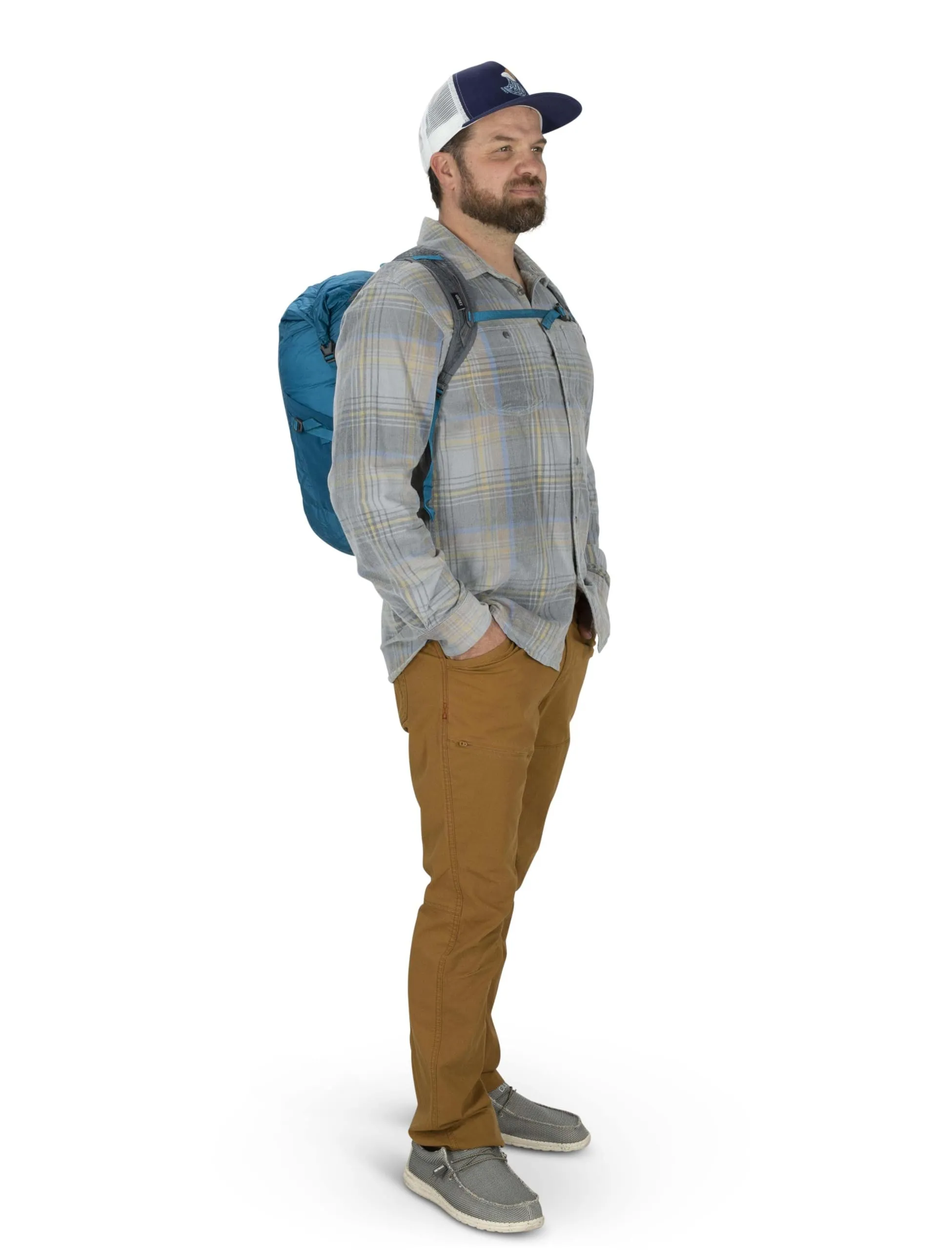 Osprey Ultralight Stuff Waterproof Backpack, 20L, Waterfront Blue - immagine 8