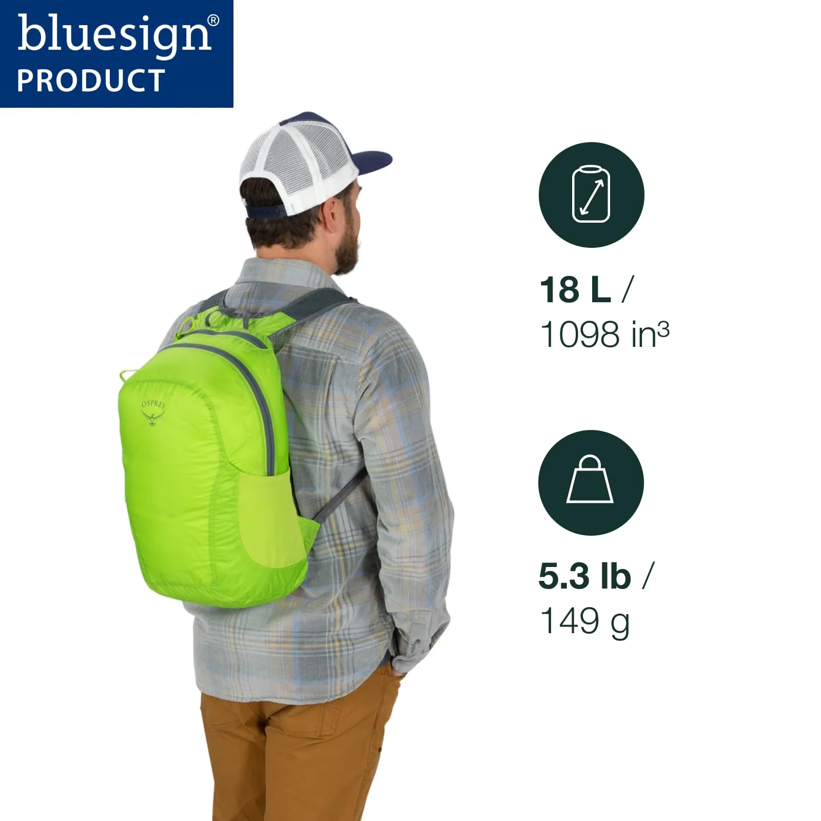 Osprey Ultralight Stuff Zaino, 18L, Mars Orange - immagine 2