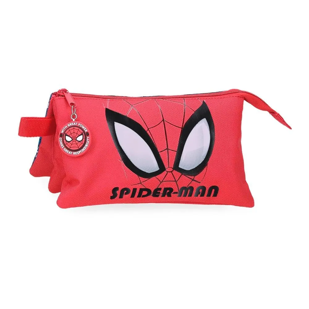 Marvel Spider-Man Beauty Case Astuccio, Polyester, Red, 22x12x5cm - immagine 1