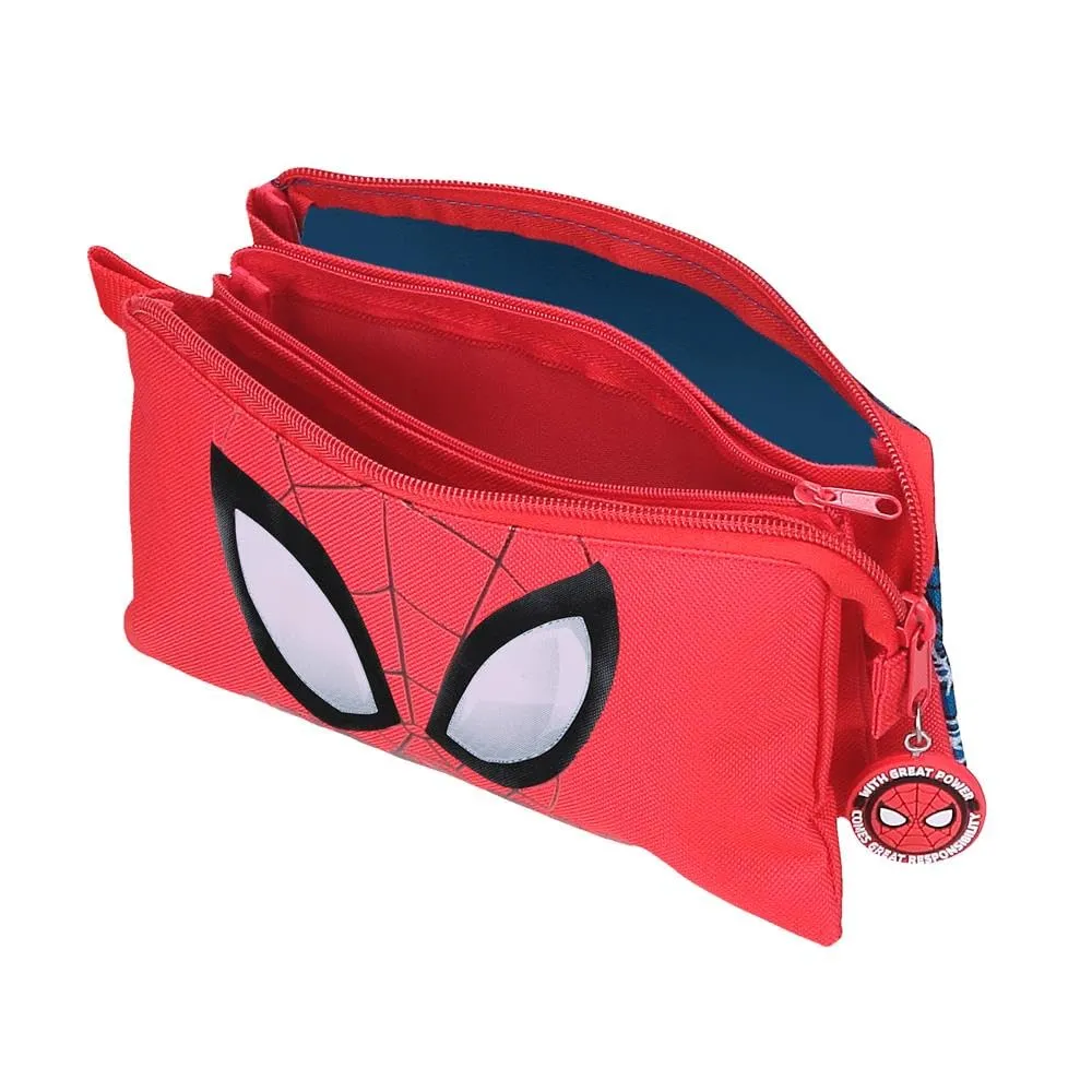 Marvel Spider-Man Beauty Case Astuccio, Polyester, Red, 22x12x5cm - immagine 4