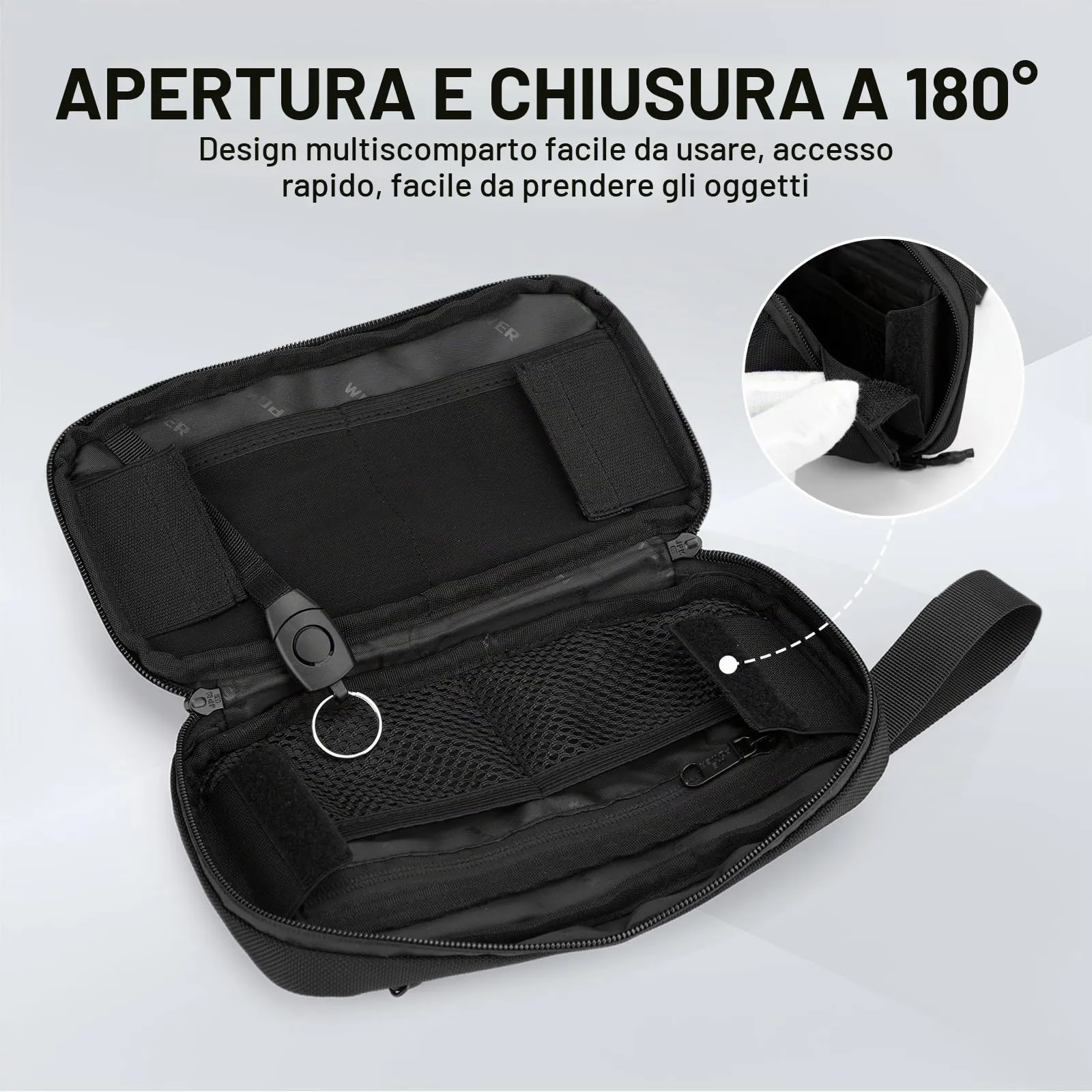 Aucuu Zaino Monospalla Sling Bag Multifunzione per Uomo - immagine 3