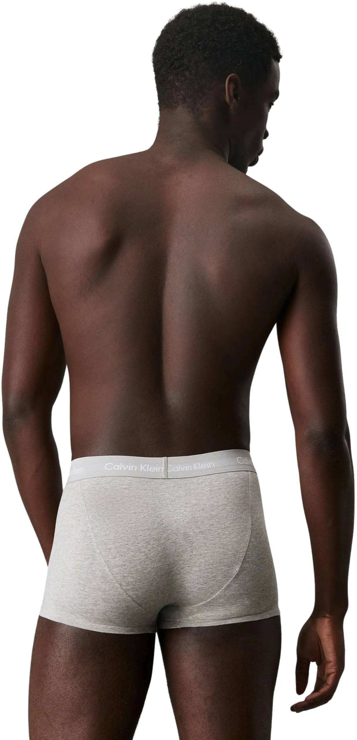 Calvin Klein Uomo Pantaloncini Boxer Vita Bassa, Confezione da 3, Multicolore (Black/Grey Heather/Subdued Logo), XL - immagine 4