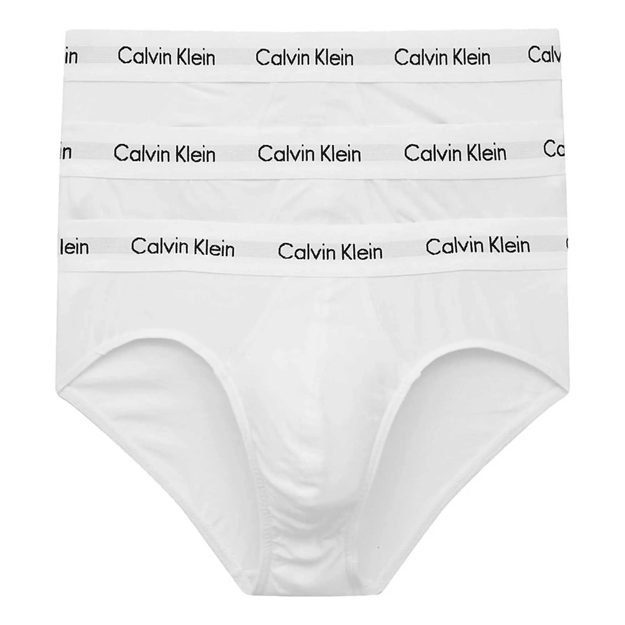 Calvin Klein Uomo Slip Hipster, Pack of 3, White, XS - immagine 1