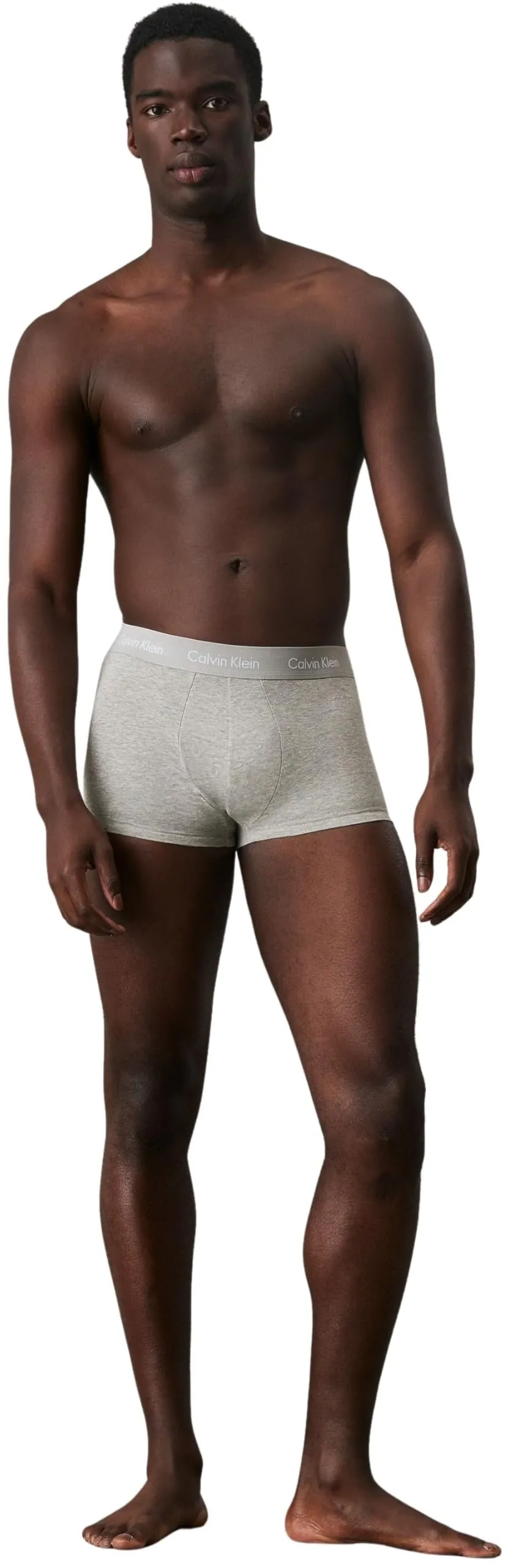 Calvin Klein Uomo Pantaloncini Boxer Vita Bassa, Confezione da 3, Multicolore (Black/Grey Heather/Subdued Logo), S - immagine 6