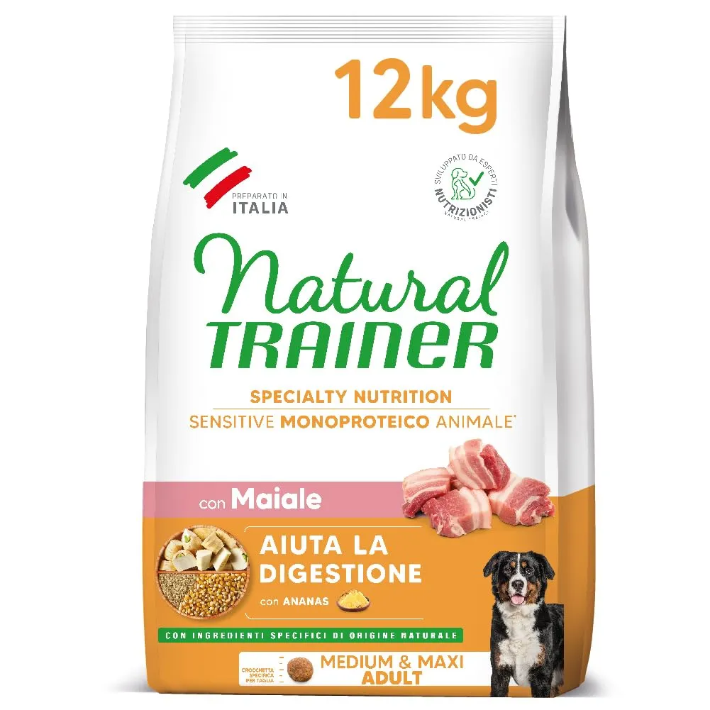 Trainer Natural Sensitive No Gluten Dog Food Adult Pork - 12kg - immagine 1