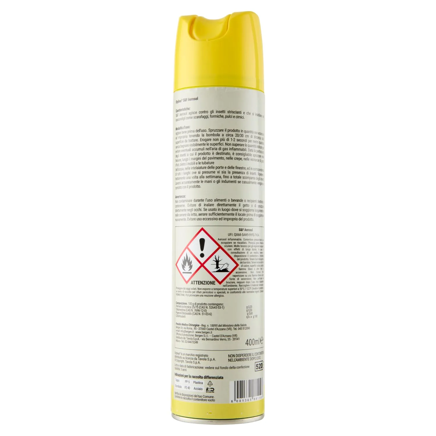 Orphea Spray per Formiche, Scarafaggi, Insetti Striscianti, Pulci e Cimici, 400 ml - immagine 2