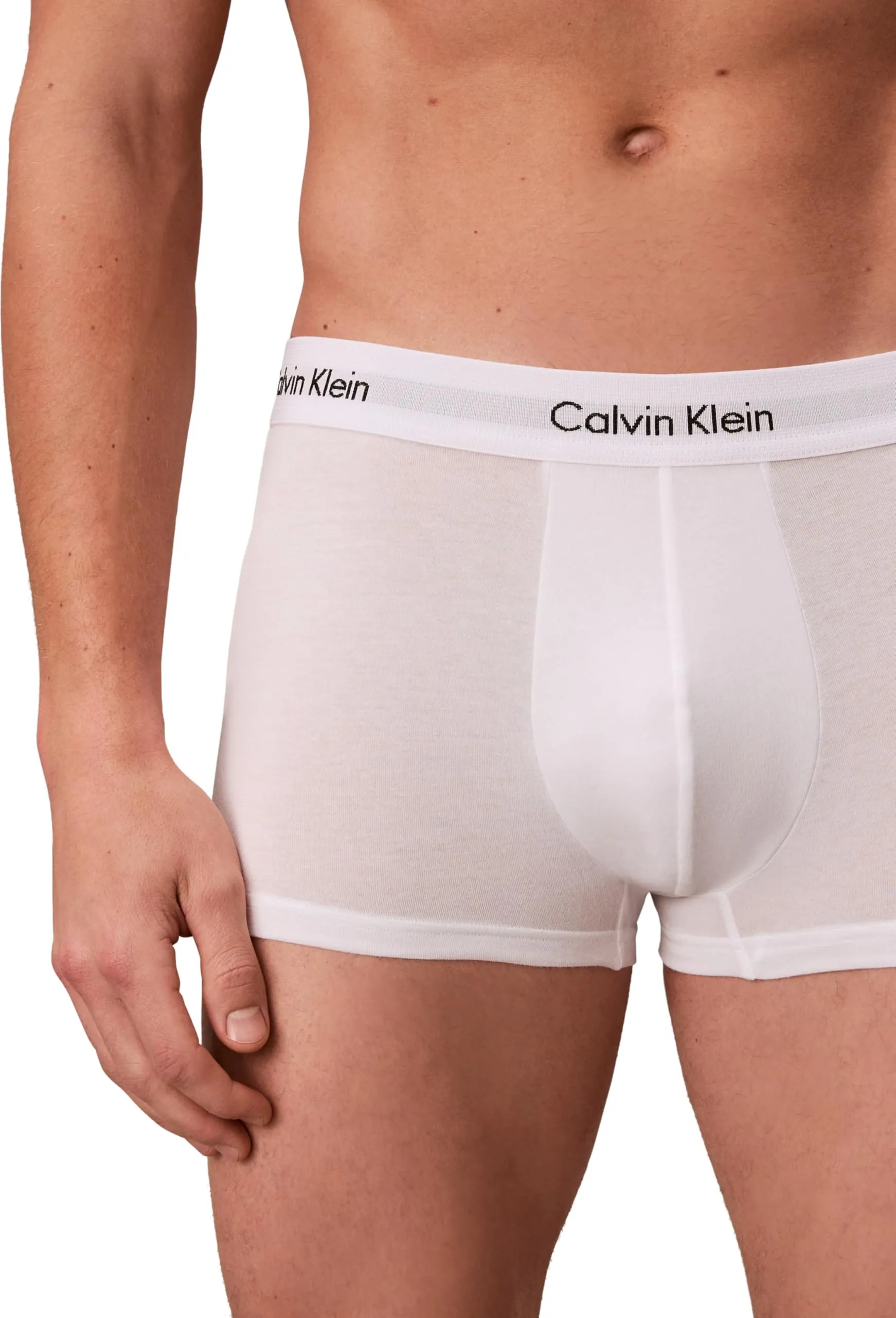 Calvin Klein Uomo Pantaloncini Boxer Vita Bassa, Confezione da 3, Multicolore (White/B&W Stripe/Black), XL - immagine 4