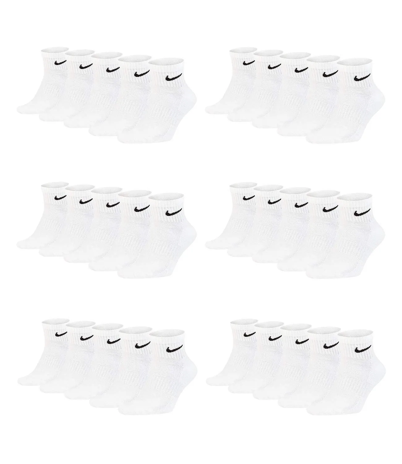Nike Everyday Cushion Men's Socks, 15 Pairs, White, 42-46, SX7667 - immagine 1