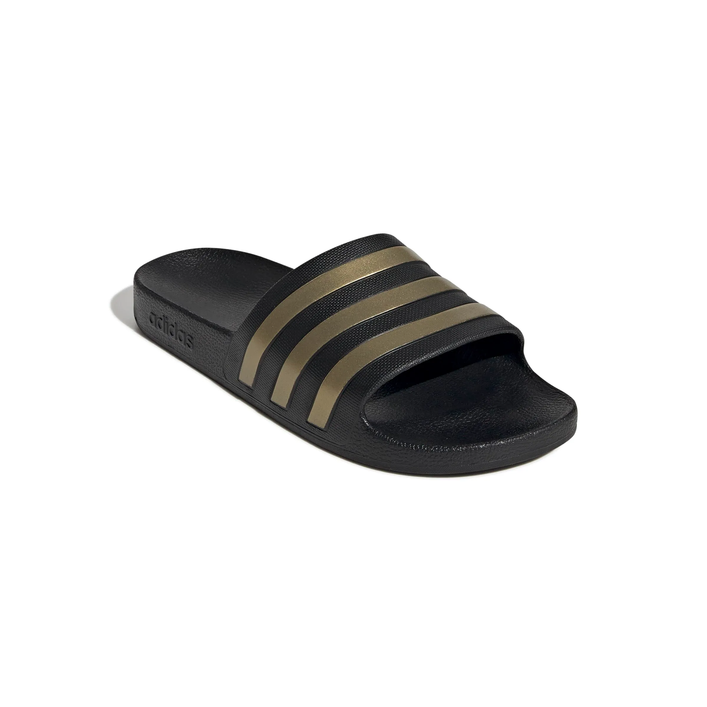 Adidas Adilette Aqua Slides - Core Black / Gold Metallic - 46 EU - immagine 3