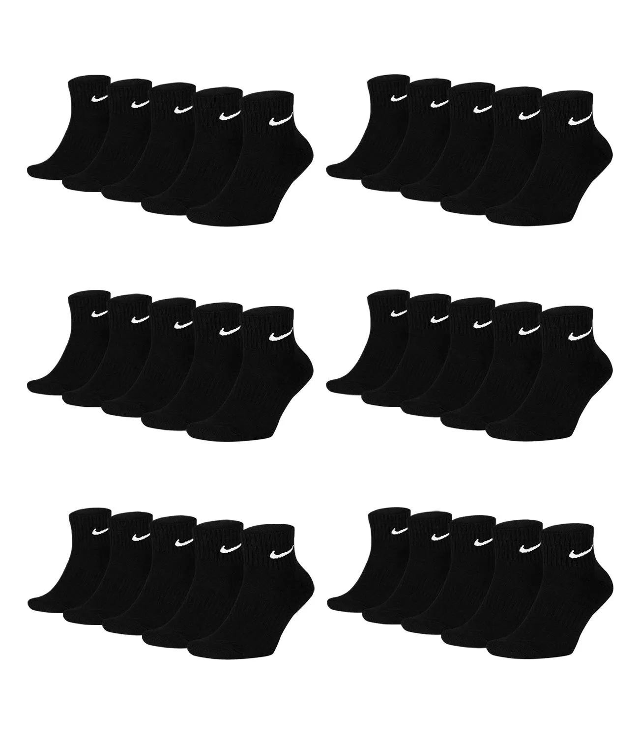 Nike Everyday Cushion Men's Socks, 15 Pairs, Black, 46-50, SX7667 - immagine 1