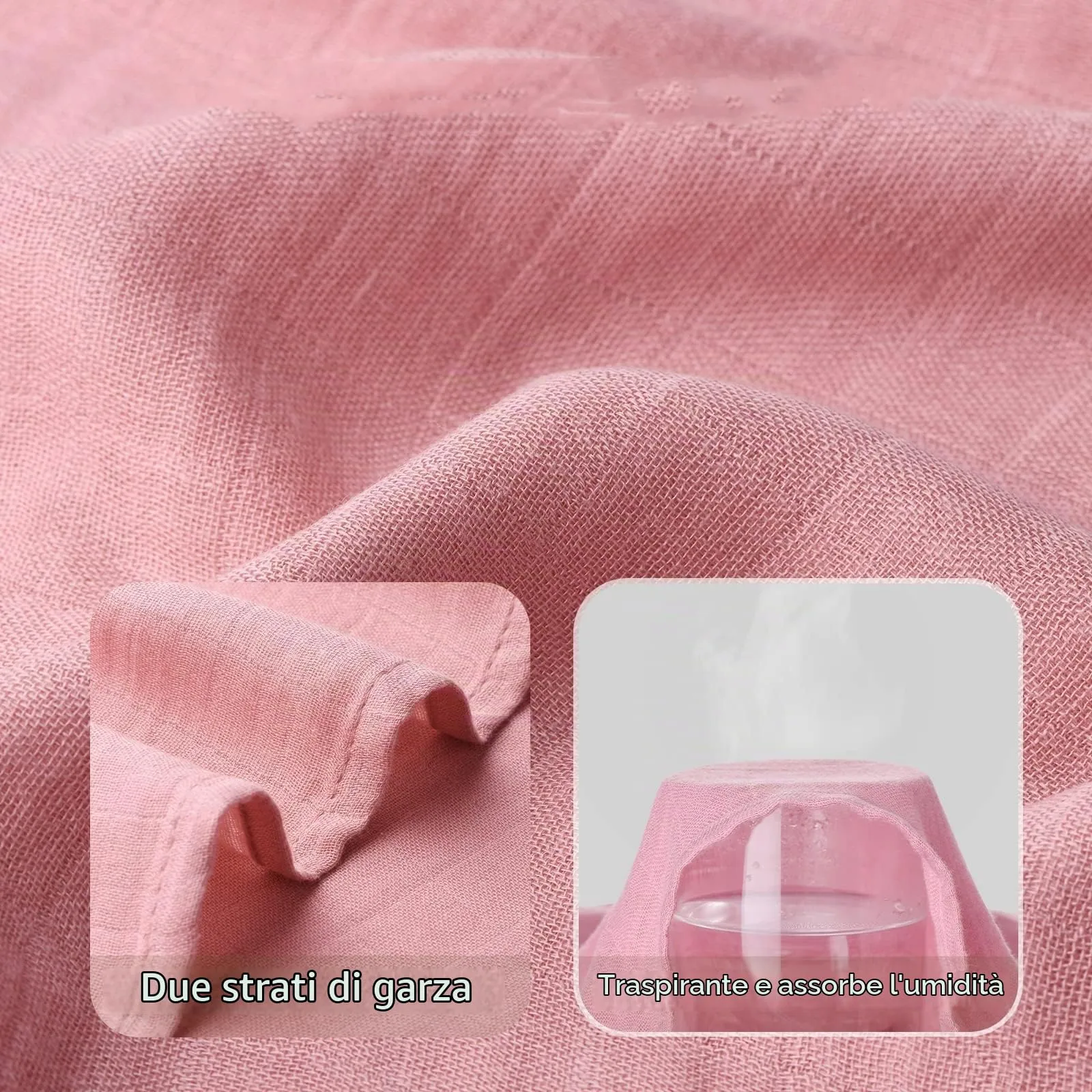 momcozy Copertine in Mussola in Cotone di Bambù, 120x120 cm, 4 Pezzi, Verde Chiaro - immagine 7
