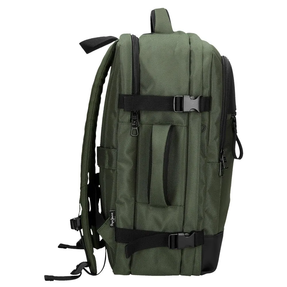 Pepe Jeans Bromley Zaino da Cabina 15,6 Pollici Verde Poliestere 30x44x18 cm - immagine 4