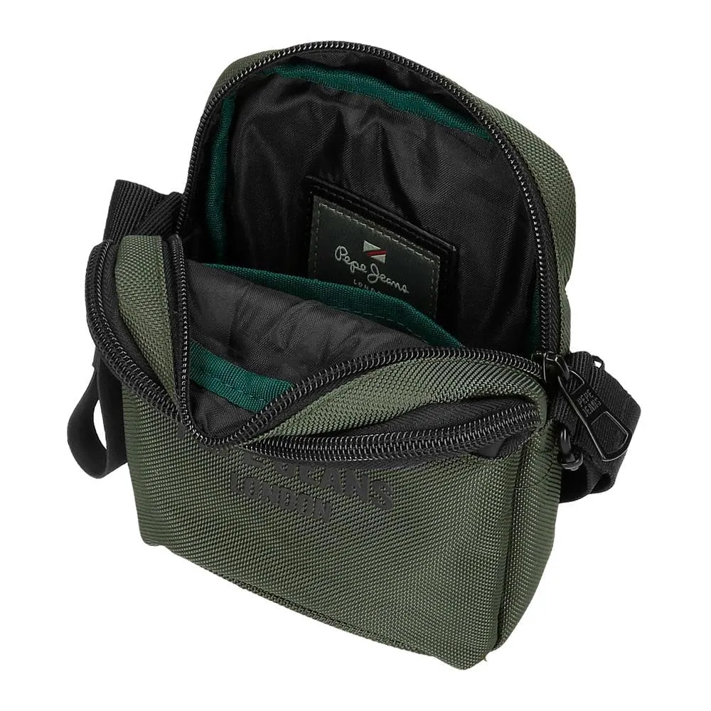 Pepe Jeans Bromley Borsa a tracolla piccola, Verde, 12x16x3,5 cm, Poliestere - immagine 4