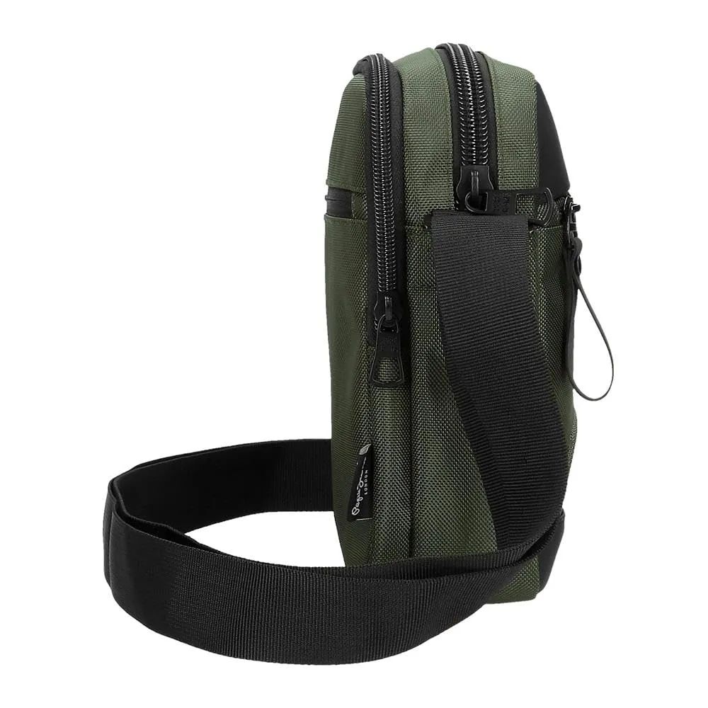 Pepe Jeans Bromley Borsa a tracolla Verde, Poliestere, 17x22x7,5 cm - immagine 2