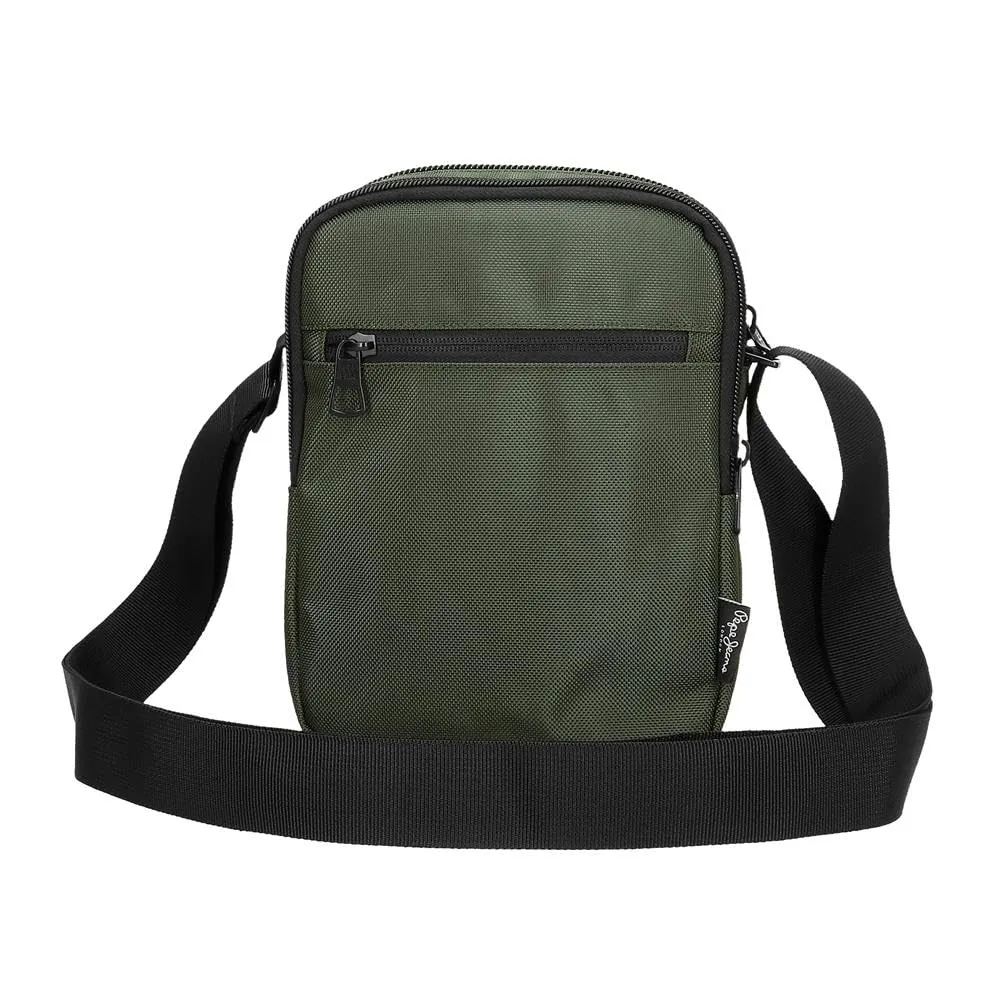 Pepe Jeans Bromley Borsa a tracolla Verde, Poliestere, 17x22x7,5 cm - immagine 3