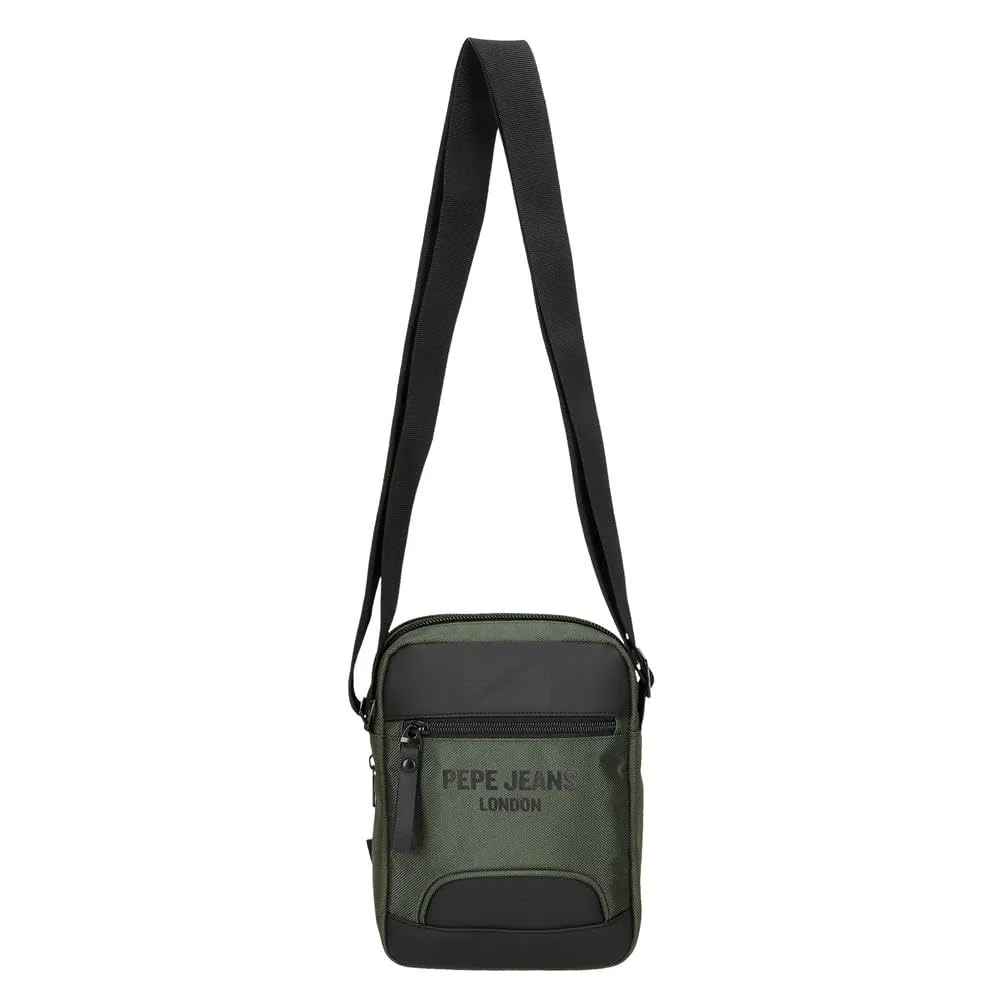 Pepe Jeans Bromley Borsa a tracolla Verde, Poliestere, 17x22x7,5 cm - immagine 8