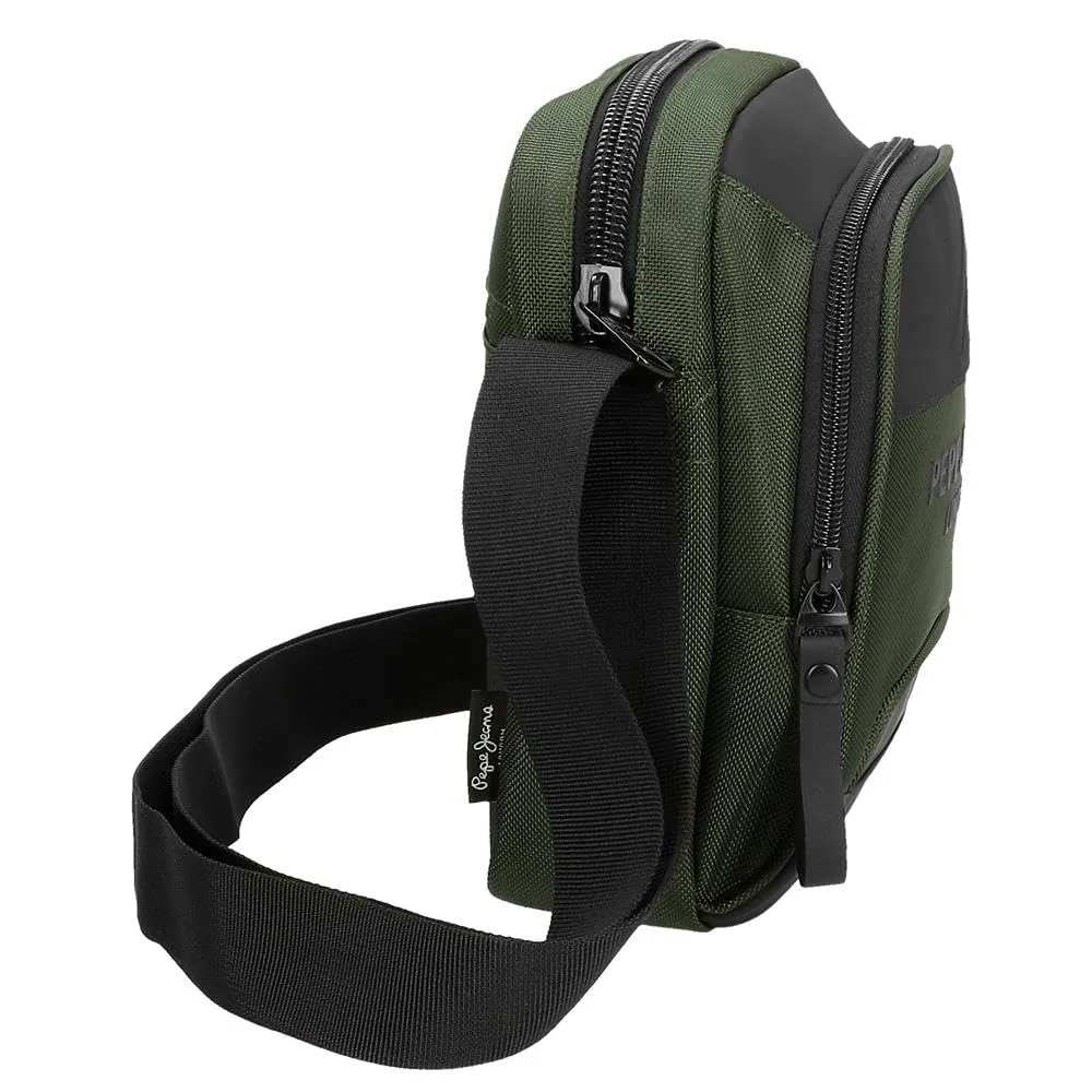 Pepe Jeans Bromley Borsa a tracolla media, Verde, 17x22x8 cm, Poliestere - immagine 2