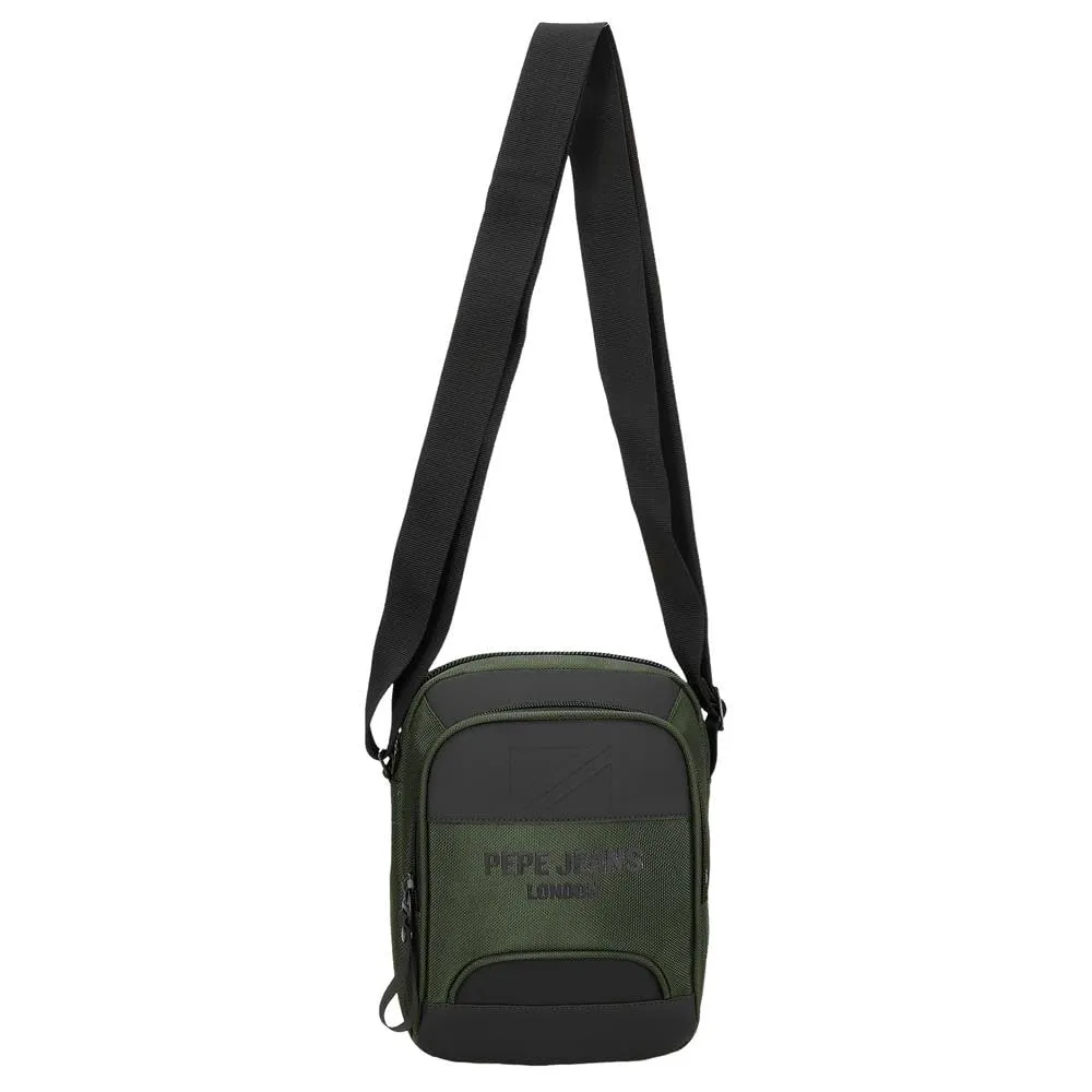 Pepe Jeans Bromley Borsa a tracolla media, Verde, 17x22x8 cm, Poliestere - immagine 8