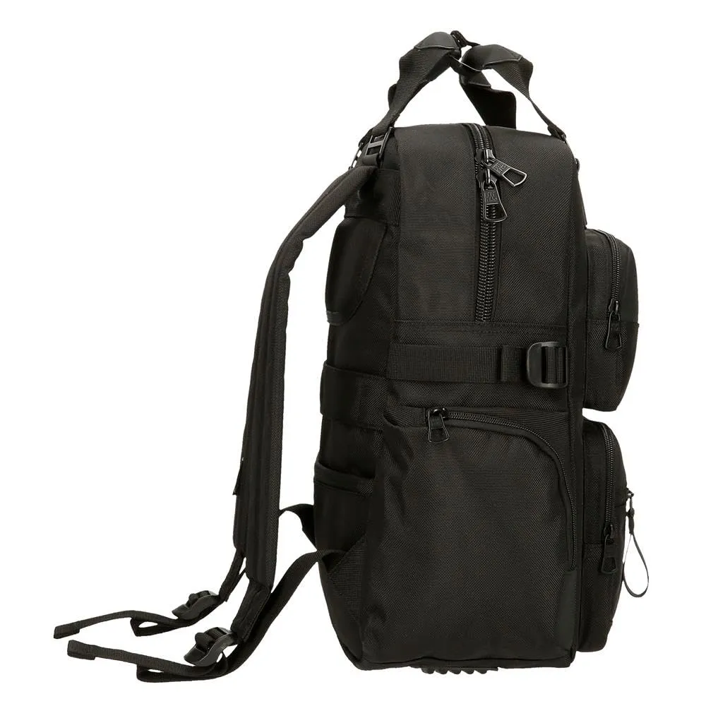 Pepe Jeans Bromley Zaino per Laptop Nero, Poliestere, 28 x 40 x 16 cm - immagine 3