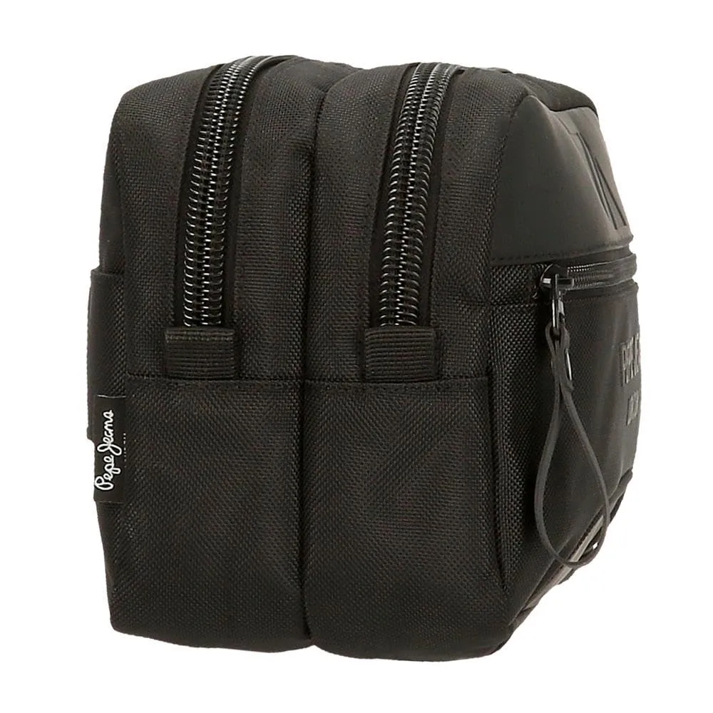 Pepe Jeans Bromley Beauty Case a due scomparti nero 26 x 16 x 12 cm - immagine 3