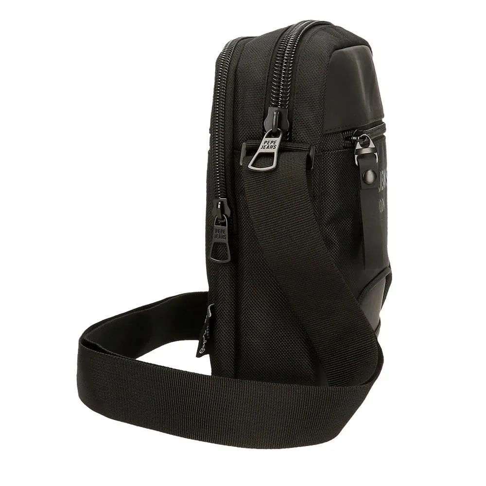 Pepe Jeans Bromley Borsa a tracolla in poliestere, Nero, 17x22x7,5 cm - immagine 3