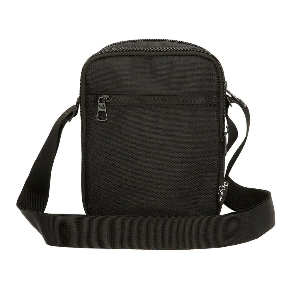 Pepe Jeans Bromley Borsa a tracolla in poliestere, Nero, 17x22x7,5 cm - immagine 4