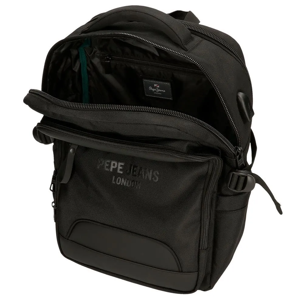 Pepe Jeans Bromley Zaino per laptop, Nero, 28 x 40 x 16 cm - immagine 6