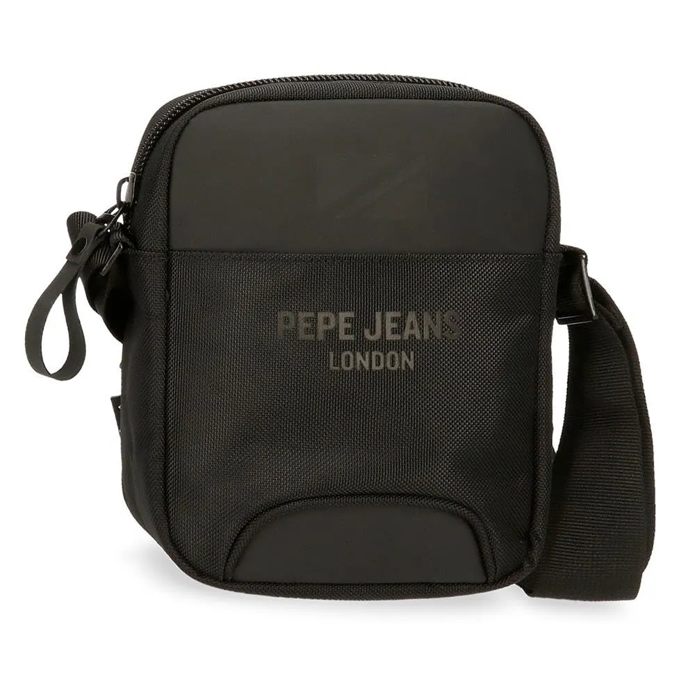 Pepe Jeans Bromley Borsa a tracolla piccola, Nero, Poliestere, 15x19,5x6 cm - immagine 1