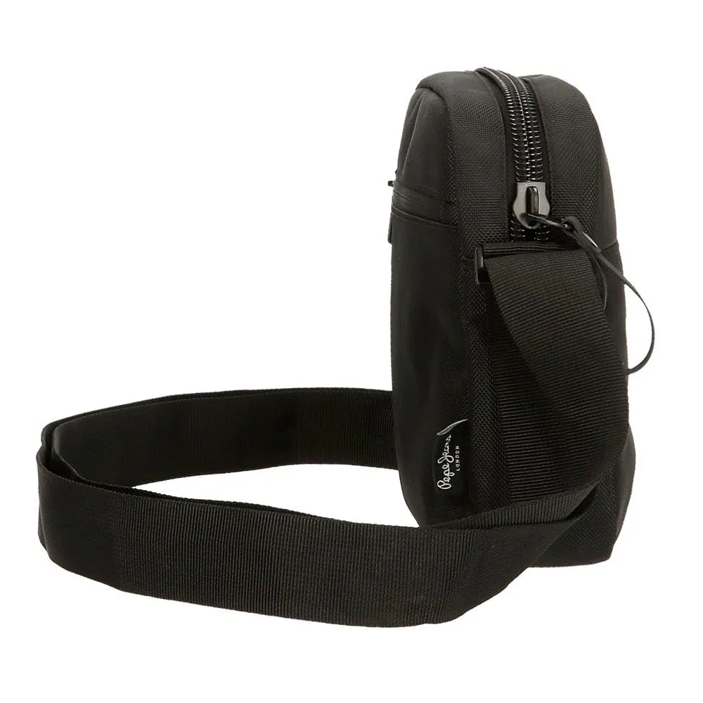 Pepe Jeans Bromley Borsa a tracolla piccola, Nero, Poliestere, 15x19,5x6 cm - immagine 3