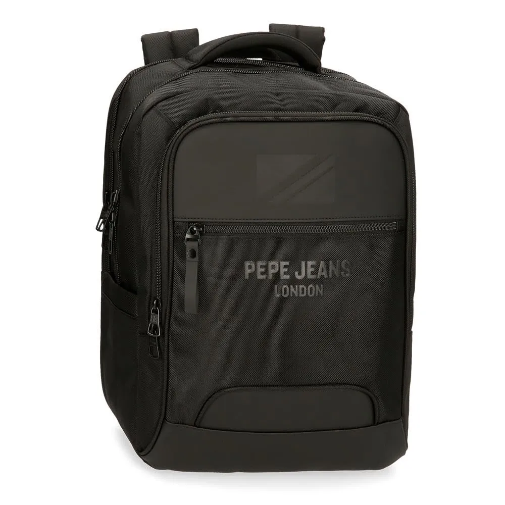 Pepe Jeans Bromley Zaino per Laptop Nero, Poliestere, 20,46 L - immagine 1