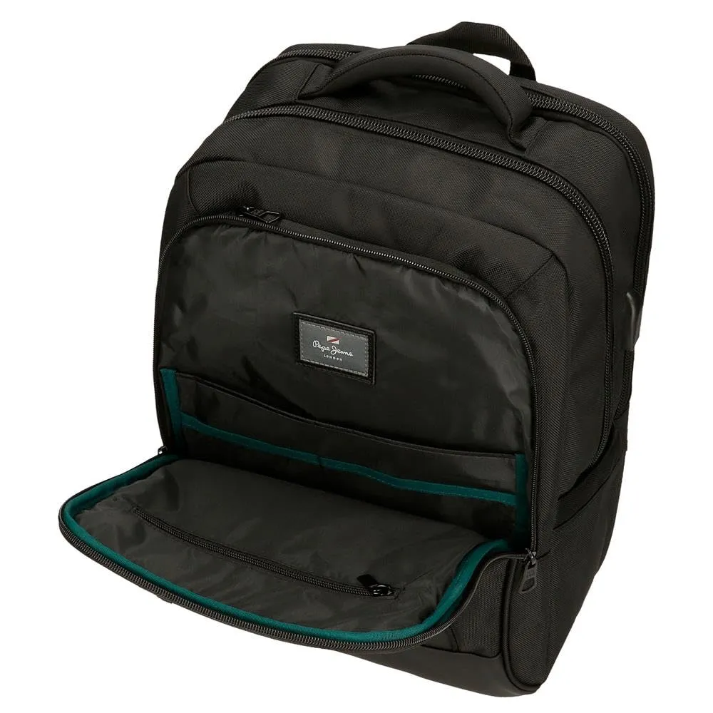 Pepe Jeans Bromley Zaino per Laptop Nero, Poliestere, 20,46 L - immagine 7