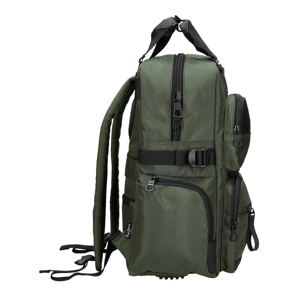 Pepe Jeans Bromley Zaino per laptop, Verde, 28 x 40 x 16 cm - immagine 2