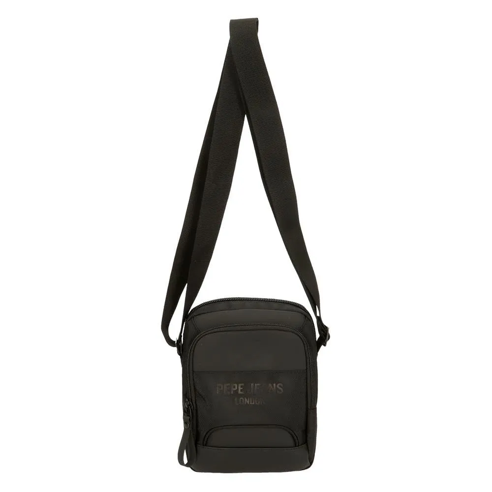Pepe Jeans Bromley Borsa a tracolla media, Nero, 17x22x8 cm, Poliestere - immagine 8