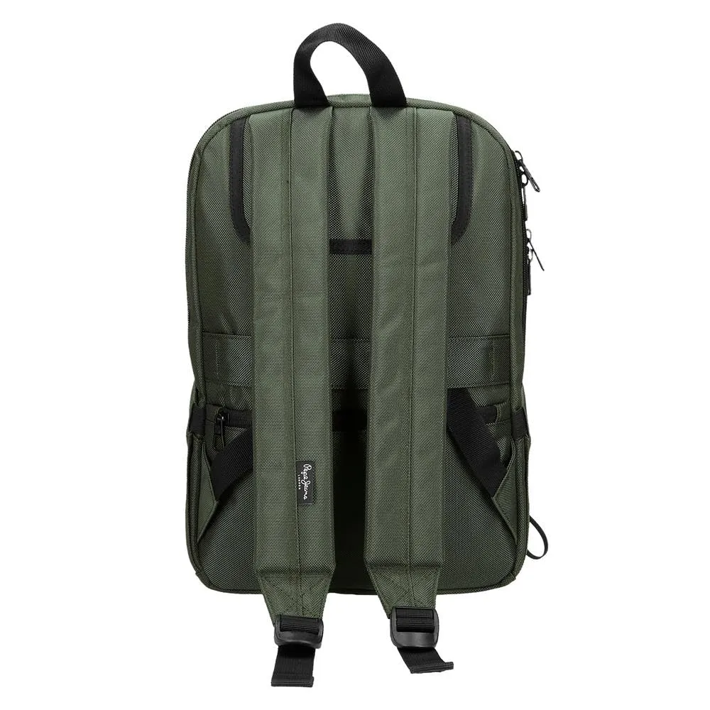 Pepe Jeans Bromley Zaino per laptop, Verde, Poliestere, 9 L - immagine 3