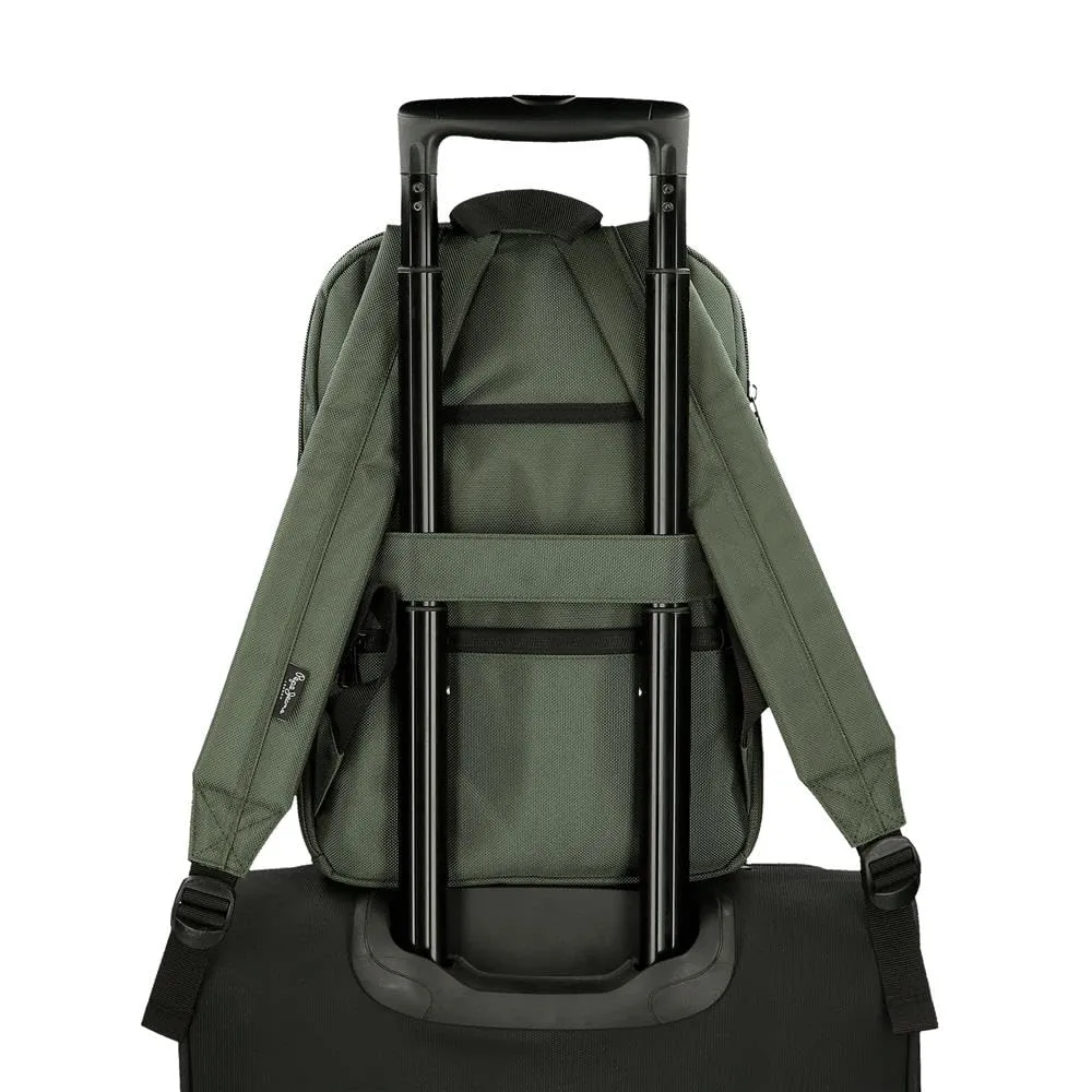 Pepe Jeans Bromley Zaino per laptop, Verde, Poliestere, 9 L - immagine 9