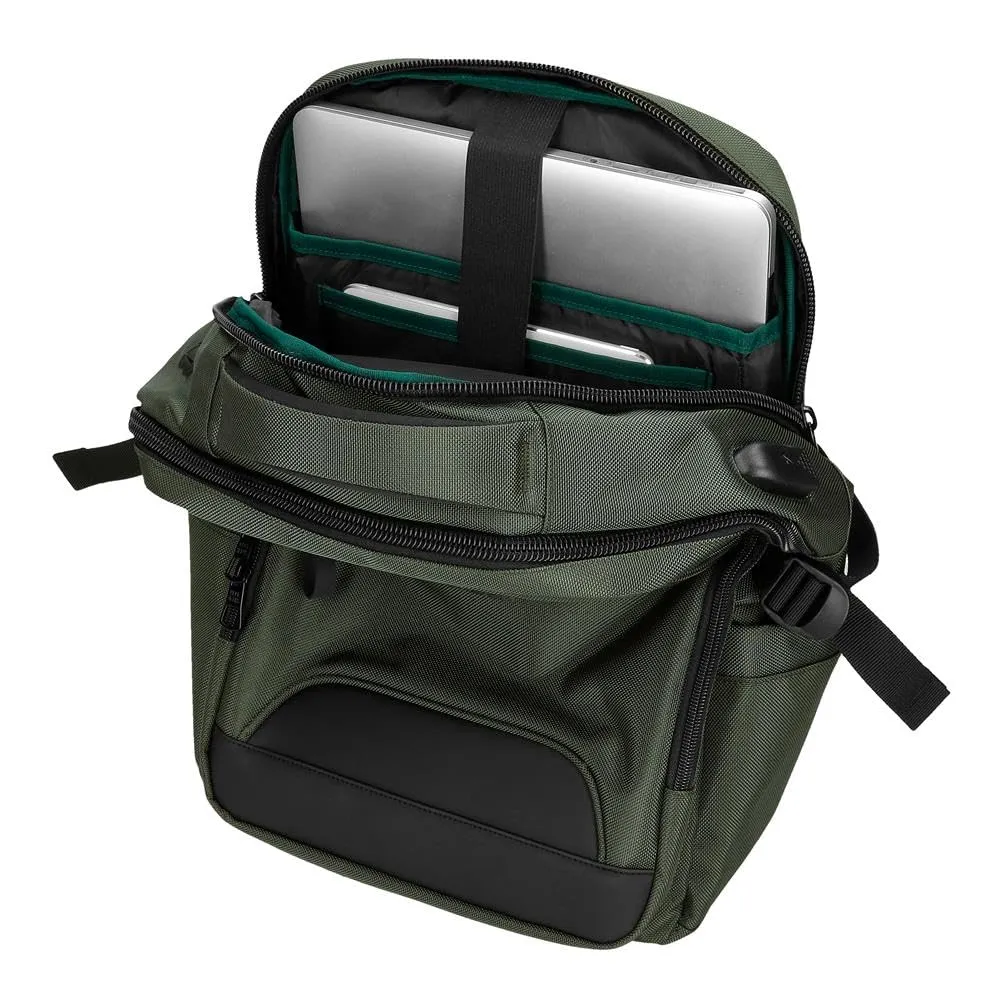 Pepe Jeans Bromley Zaino per laptop, Verde, Poliestere, 28 x 40 x 16 cm - immagine 4