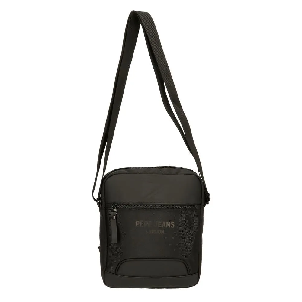 Pepe Jeans Bromley Borsa Messenger per Tablet, Nero, Poliestere, 23x27x7 cm - immagine 8