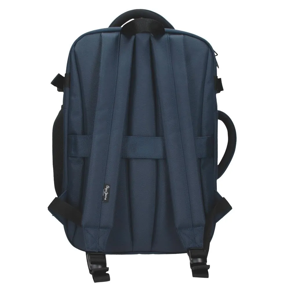Pepe Jeans Bromley Zaino da cabina per computer portatile 15,6 pollici, Blu, Poliestere 17L - immagine 4