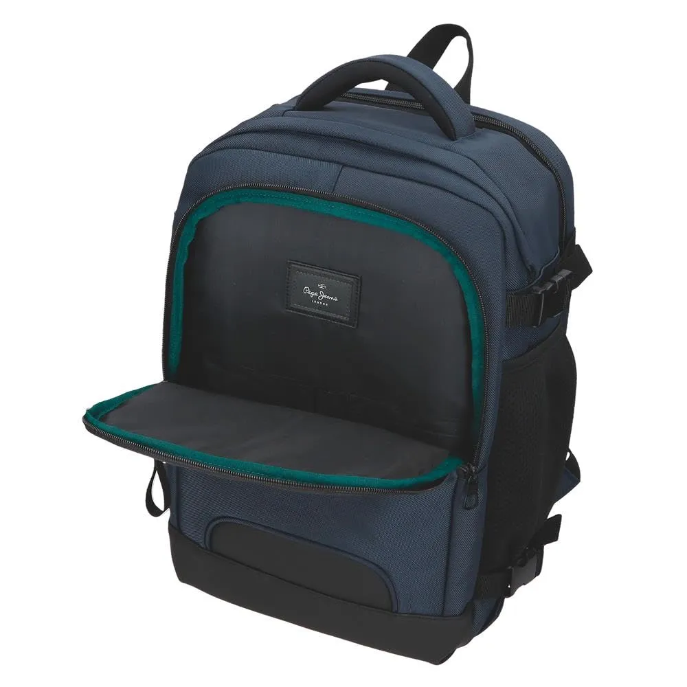 Pepe Jeans Bromley Zaino da cabina per computer portatile 15,6 pollici, Blu, Poliestere 17L - immagine 8