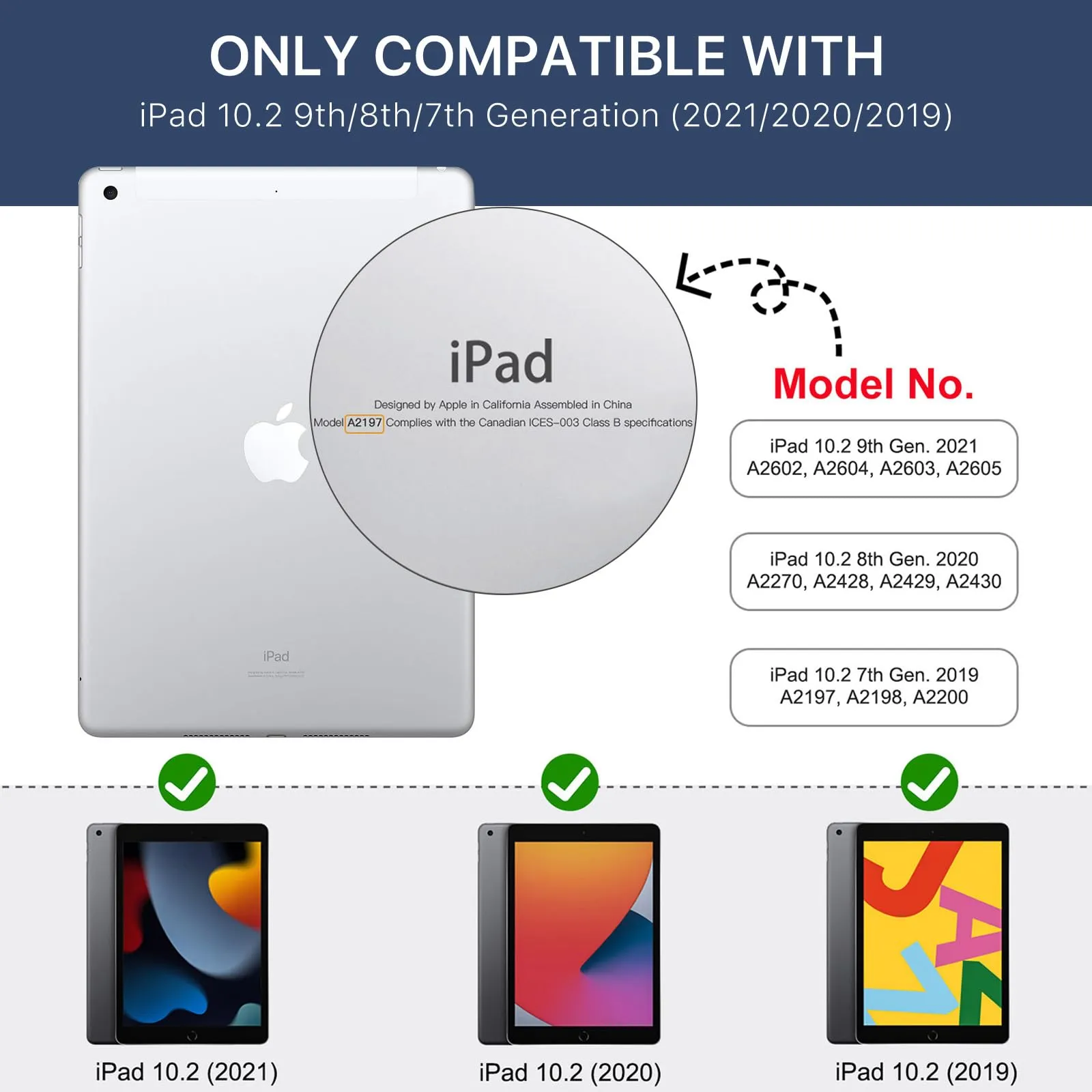 MoKo Cover per iPad 9a/8a/7a Generazione 10,2 Pollici con Portapenna - immagine 2