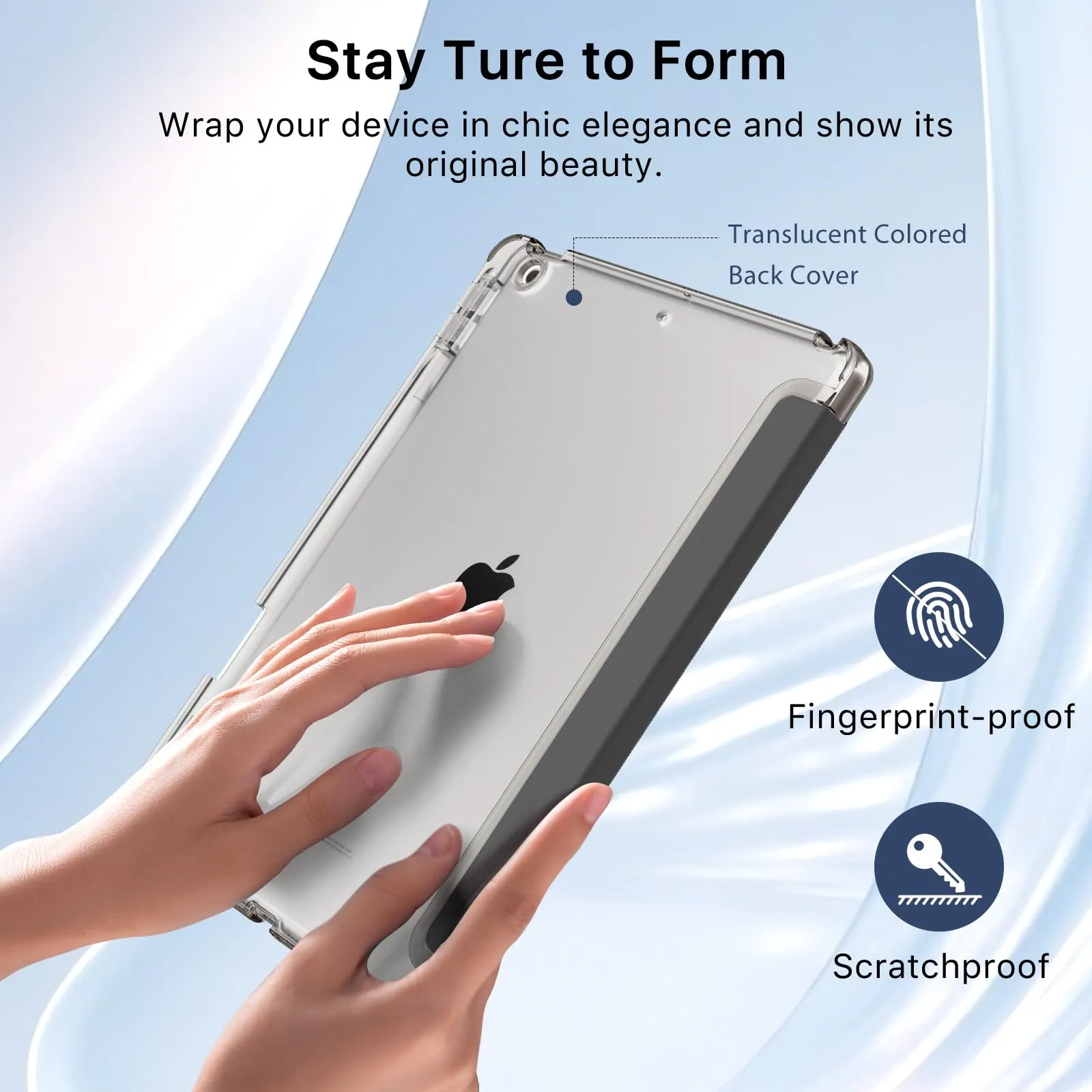 MoKo Cover per iPad 9a/8a/7a Generazione 10,2 Pollici con Portapenna - immagine 5