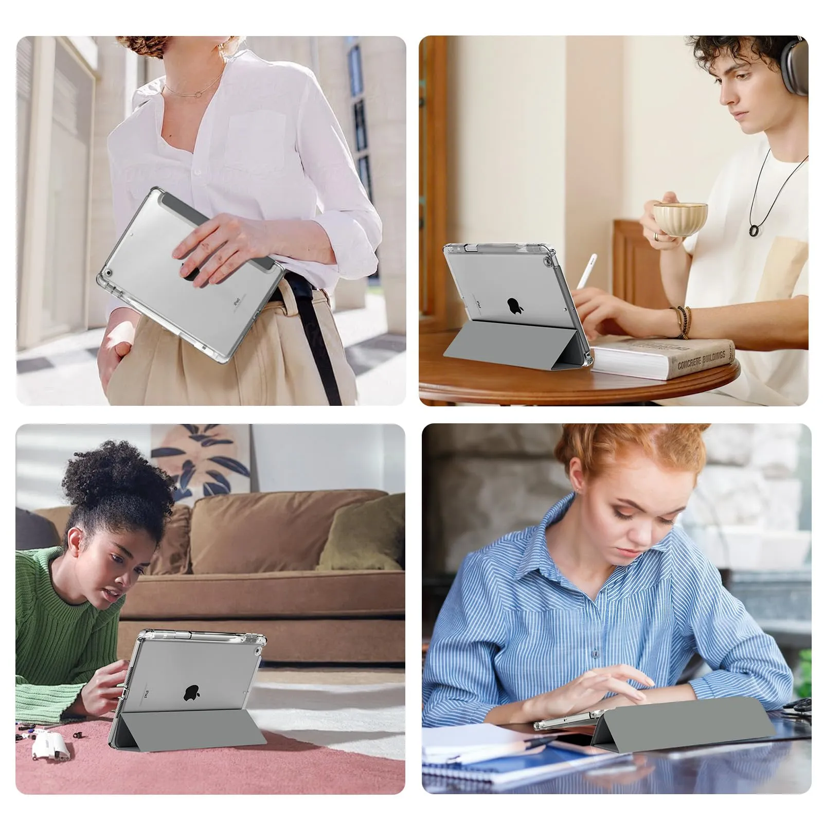 MoKo Cover per iPad 9a/8a/7a Generazione 10,2 Pollici con Portapenna - immagine 9