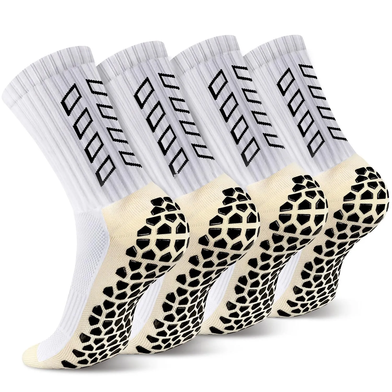 ENONEO Calze Antiscivolo Grip per Calcio e Running Uomo 37-45 - immagine 1