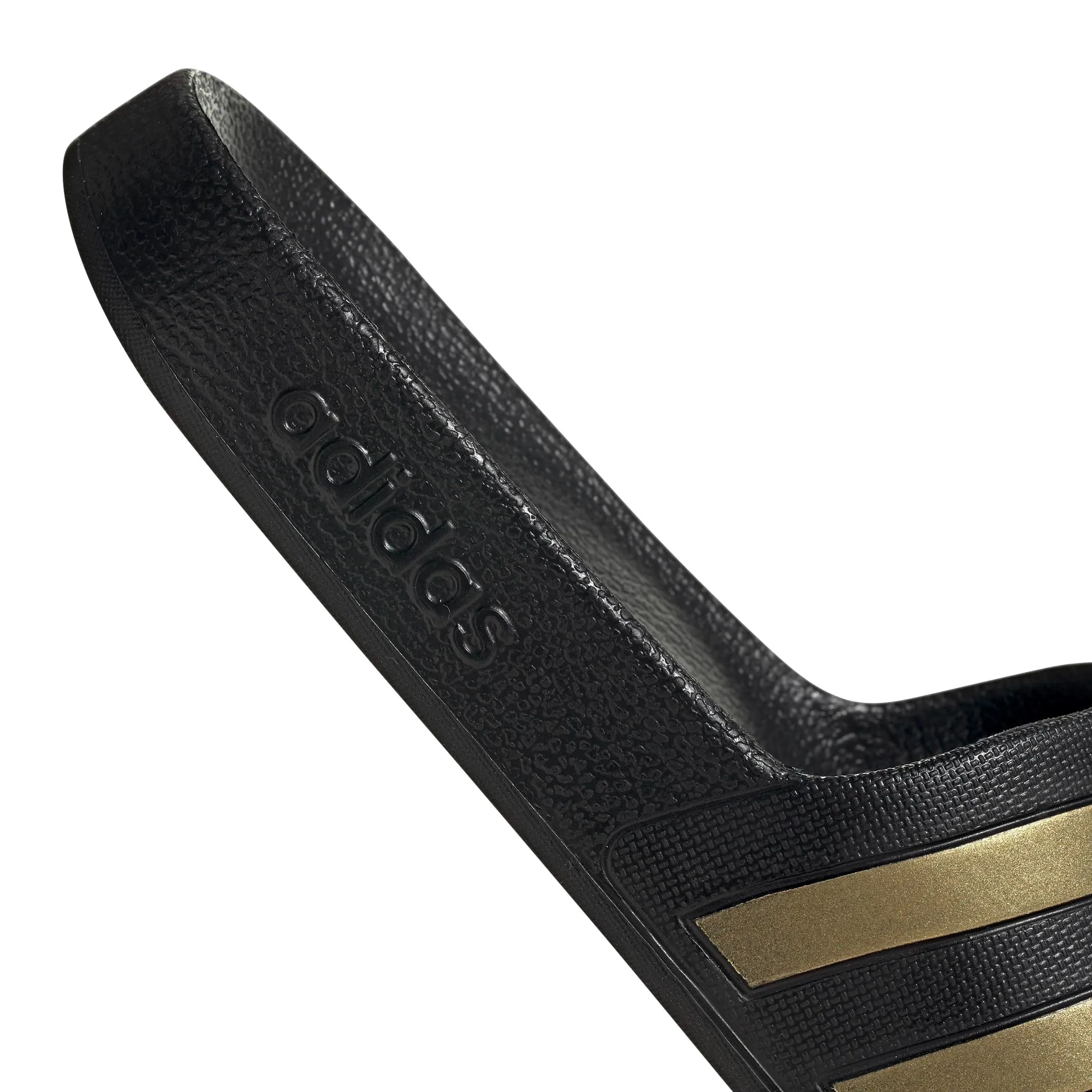 Adidas Adilette Aqua Slides - Core Black / Gold Metallic / Core Black - immagine 5