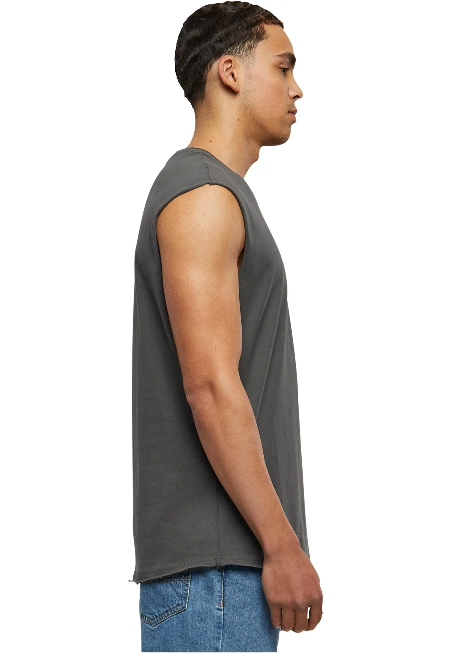 Urban Classics Canotta Uomo Oversize TB1562 Grigio Scuro L - immagine 4