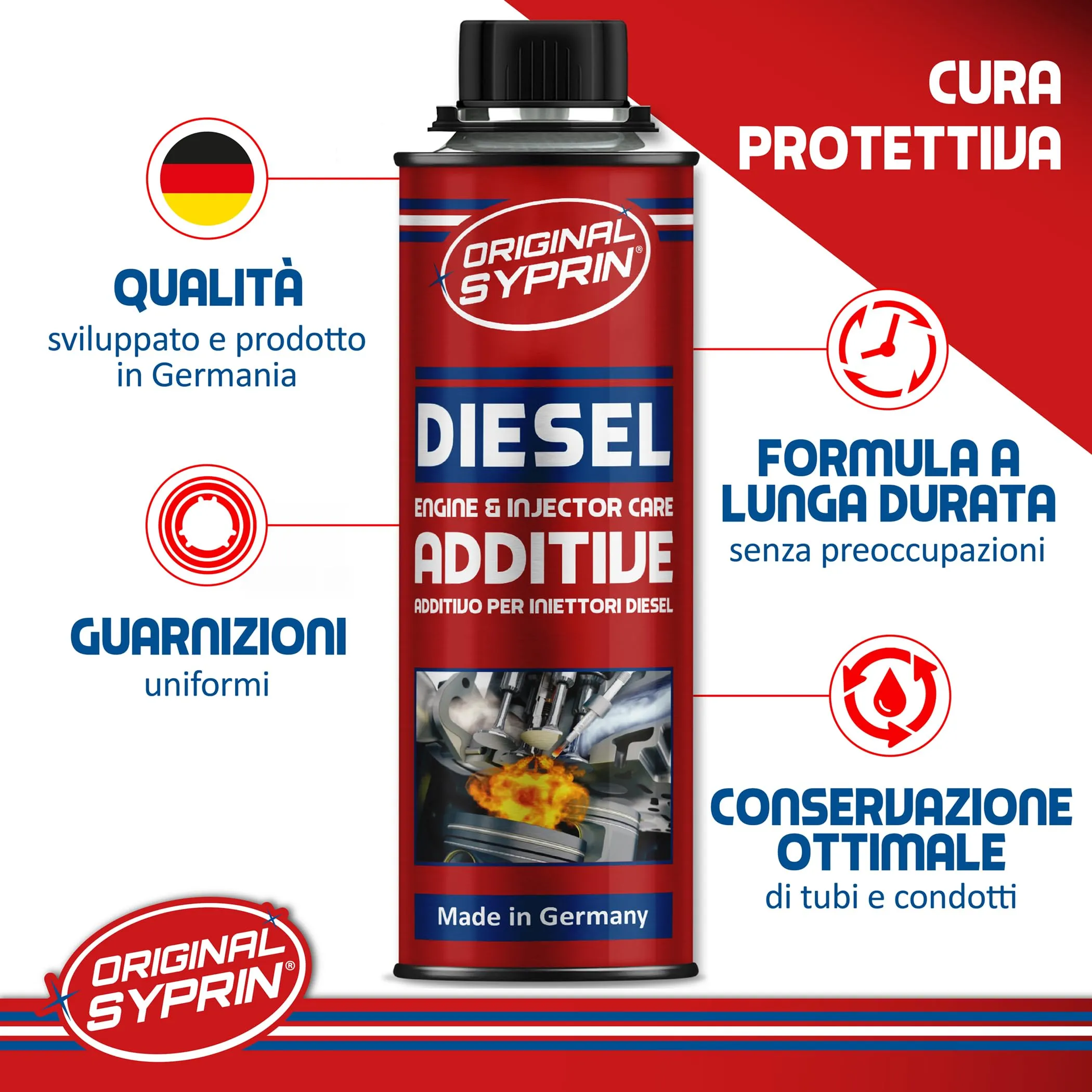 SYPRIN Additivo Original Diesel, 3x 250ml - immagine 2