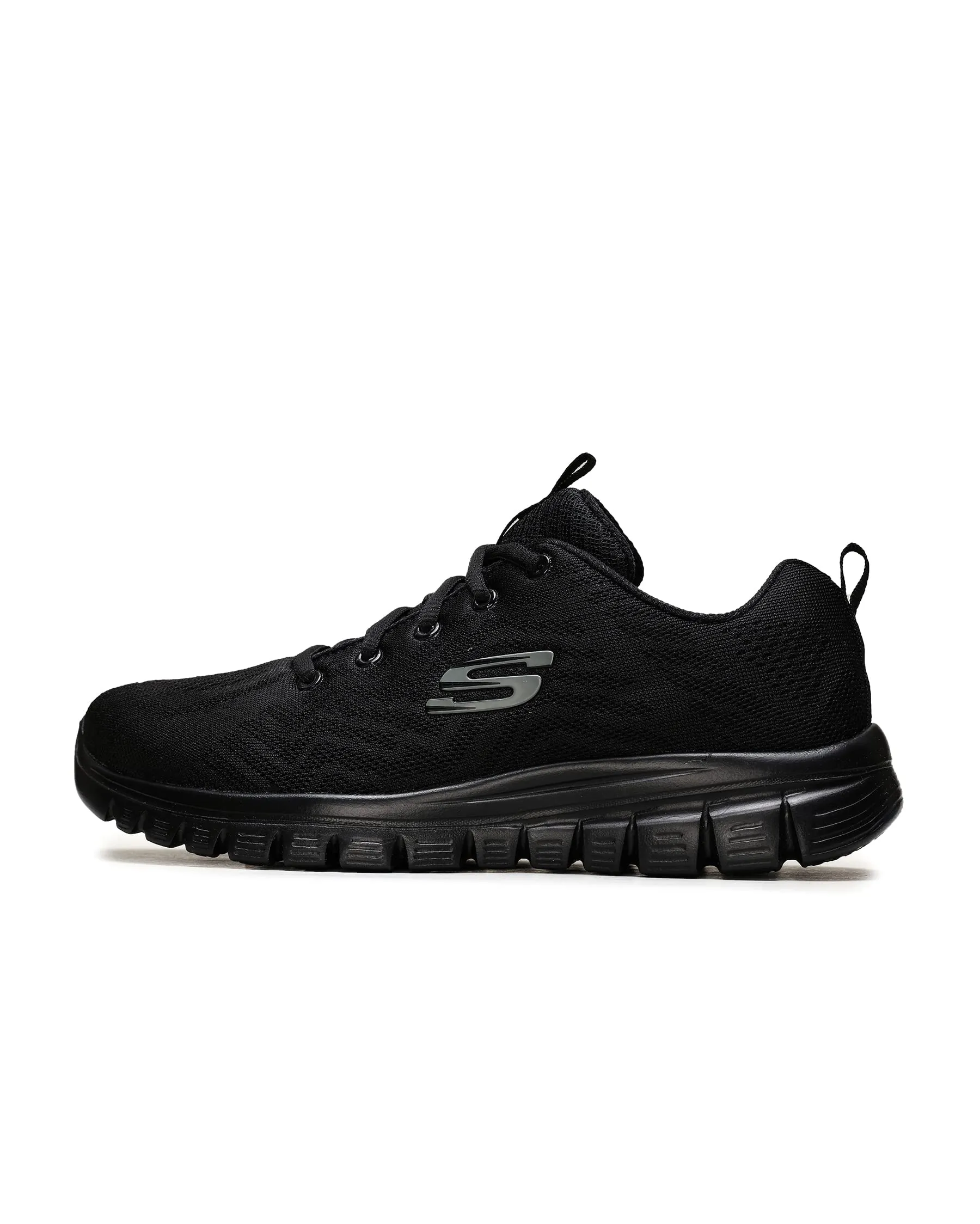 Skechers Graceful Get Connected Trainers, Black Mesh/Trim, 42 EU - immagine 1