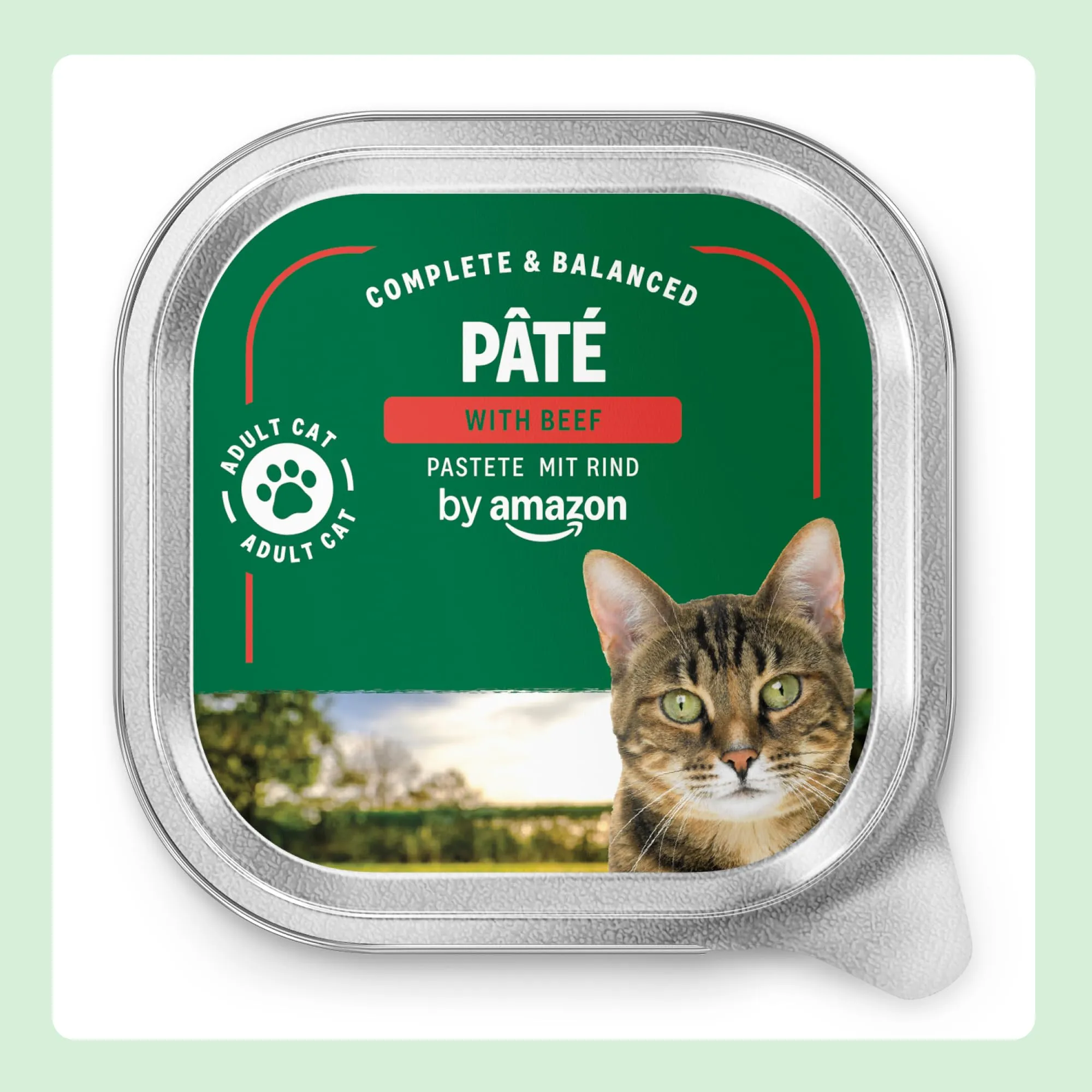by Amazon Cibo Umido per Gatti Paté di Manzo, 100g, Confezione da 16 - immagine 2