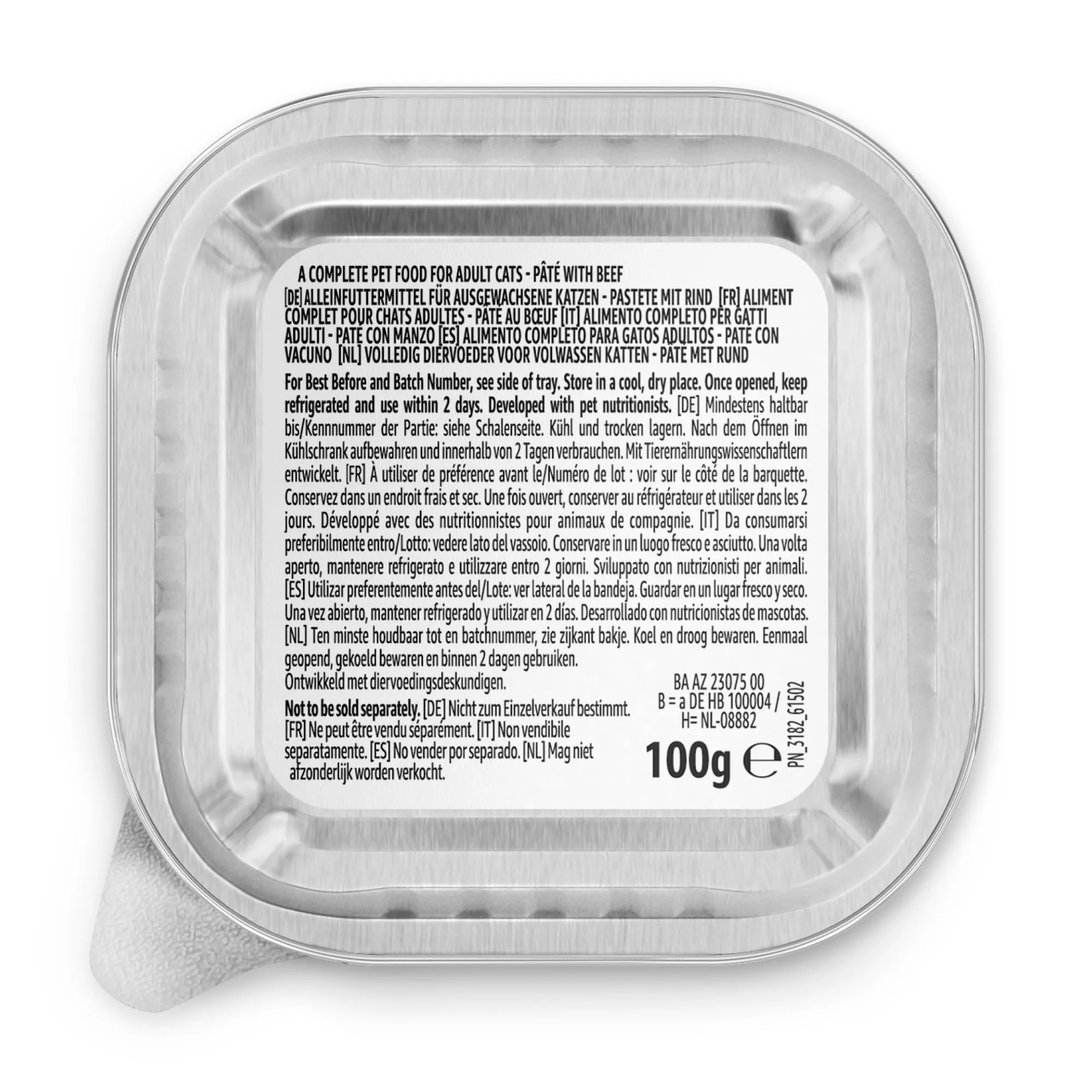 by Amazon Cibo Umido per Gatti Paté di Manzo, 100g, Confezione da 16 - immagine 8